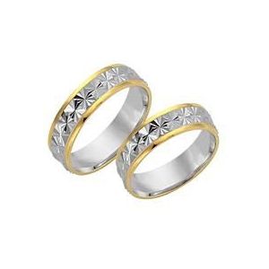 Trouwringen 8 karaat geel witgoud