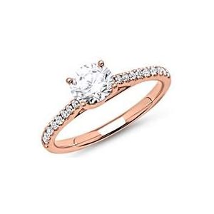 18 karaat roségouden Diamanten ring
