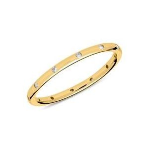 925 verguld zilveren ring met Zirkonia