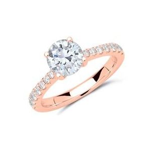 Ring 18 karaat roségoud met Diamanten