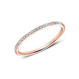 Memoire ring 18 karaat roségoud 25 Diamanten
