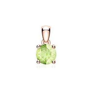 Peridot hanger in 14 karaat roségoud