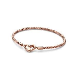 Moments damesarmband, roségoud verguld, hartjes sluiting