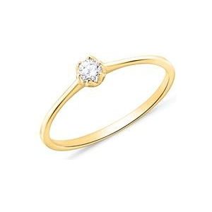 14 karaat gouden verlovingsring met Diamant