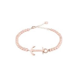 Armband anchor beads staal rose goud