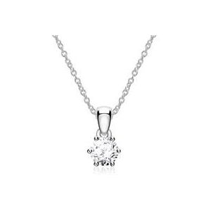 14k witgouden Diamanten ketting voor dames