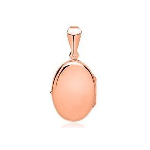 Ovaal medaillon gepolijst roségoud verguld