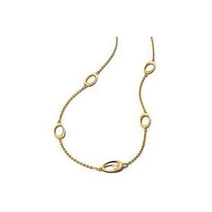 Damesketting Essence met zoetwatercultuurparel, IP goud