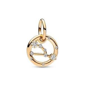 Hanger sterrenbeeld stier, Zirkonia, verguld