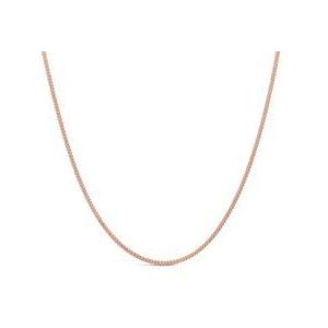 Platte krulketting in 585 roségoud, 1,7 mm dik