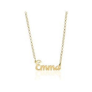 Naamketting in 14-karaats geelgoud
