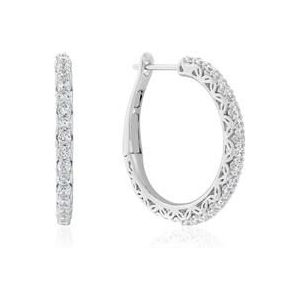 Oorsieraden in witgoud of platina met diamanten