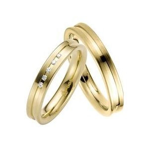 Trouwringen geelgoud 4mm