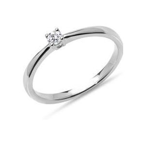 Verlovingsring in 14k witgoud met LAB grown Diamant