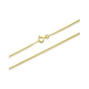 8 karaat gouden ketting: gouden curb ketting 50cm