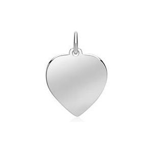 14 karaat witgouden hartjes hanger graveerbaar