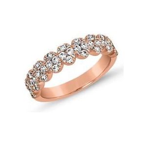 Roségouden diamanten ring voor dames