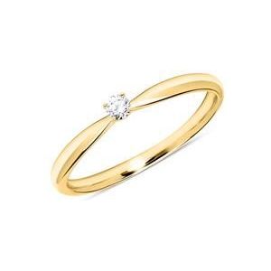 18 karaat gouden ring met Diamant 0.05 ct.