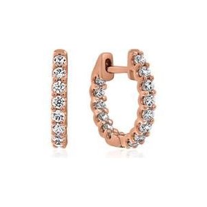 Roségouden oorbellen voor dames met diamant