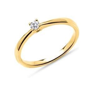 Verlovingsring in 14k goud met Diamant, 0,10 ct.
