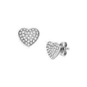 Sadie Glitz Hart oorbellen in edelstaal met kristallen