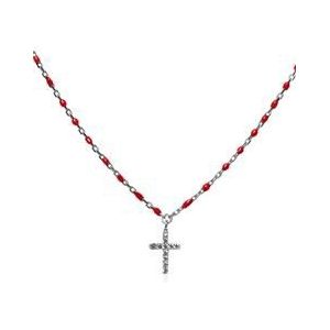 Smaragdgroene hanger, smaragdgroene ketting, kruishanger, kruisketting, zilveren kruishanger, vrouwen kruis zilver, meisjes kruis zilver - België