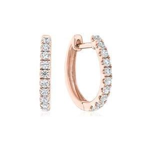 Roségouden oorbellen voor dames met diamant