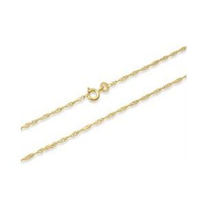 8 karaat gouden ketting: singapore ketting goud 45cm