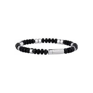 Heren armband van zwart roestvrij staal