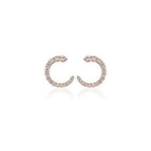 Dames oorbellen in roségoud met diamanten, Lab Grown