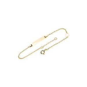 Gegraveerde armband 14 karaat goud met hart