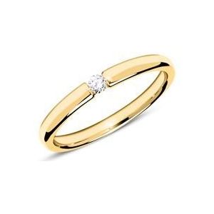 Verlovingsring in 14 karaat goud met Diamant 0,05 ct.