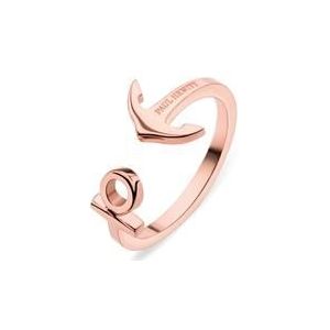 Ancuff ring voor dames in roségoud verguld roestvrij staal