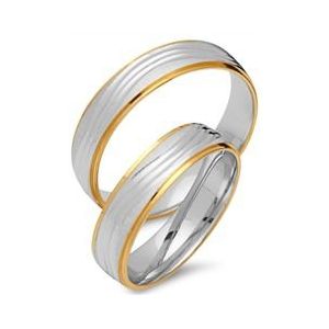Trouwringen 18 karaat geel witgoud