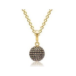 Geelgoud verguld zilveren ketting met hanger