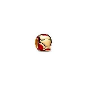 Marvel Iron Man helm slide-bedel, IP goud, email