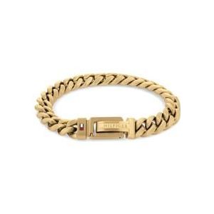 Heren armband van roestvrij staal, IP goud