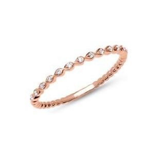 18 karaat roségouden eternity ring 13 Diamanten
