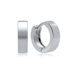 Moderne creolen 925 sterling zilver gerhodineerd