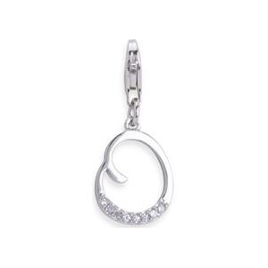 Zilveren bedel met karabijnsluiting voor bedelarmbanden