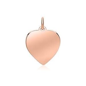 Hart hanger in 14 karaat roségoud graveerbaar