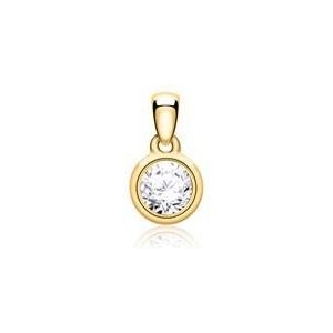 Dames 14k gouden hanger met Diamant