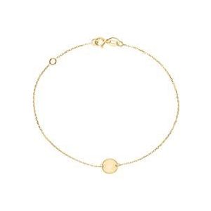 9k gouden graveerbare cirkelarmband voor dames