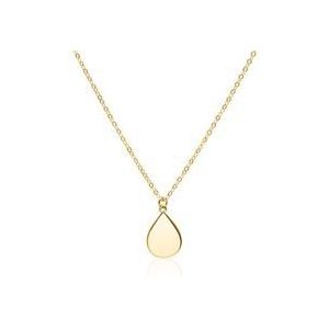 Dames ketting druppels in 925 sterling zilver, verguld