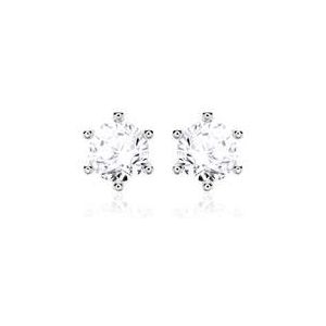 14k witgouden Diamanten oorbellen voor dames