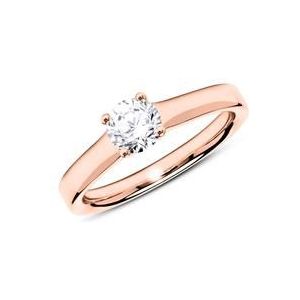 18k rosegouden solitaire ring met Diamant 0.50 ct.