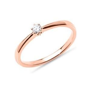 Verlovingsring in 14k roségoud met LAB grown Diamant