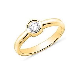 14k gouden verlovingsring met Diamant