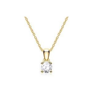 14 karaat gouden Diamanten hanger voor dames ketting