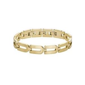 Heritage D-Link schakelarmband van edelstaal, verguld